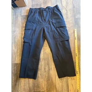 Lululemon Lab Utilitech Cargo Pants Mens 36 Black LM5B13S Straight Leg Stretch